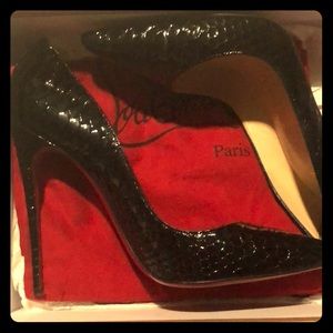 Python Christian Louboutin “So Kate” Stilettos
